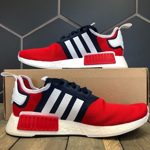 Adidas NMD R1 USA Blue White Size 9 - Picture 2 of 6